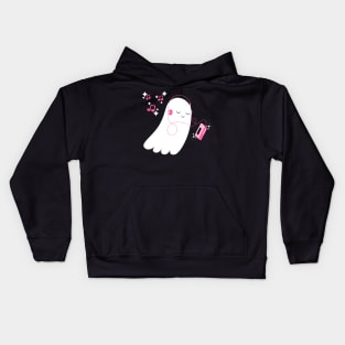 Ghost and Headphones Kids Hoodie